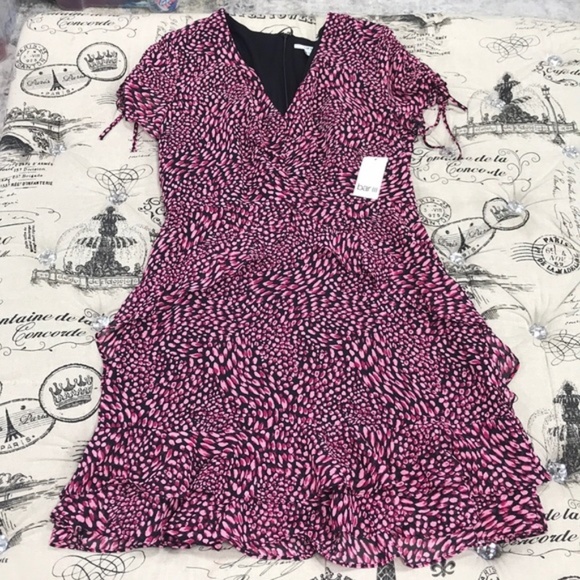 Bar III Printed Ruffled Mini Dress - Picture 4 of 6